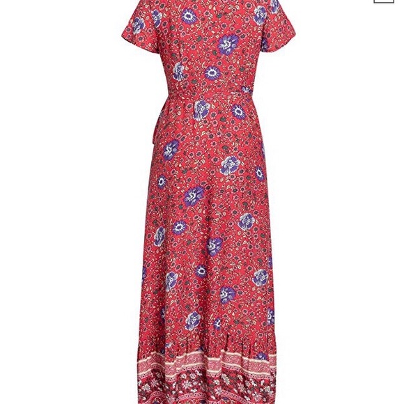 *Last One* Sexy Boho Wrap Maxi Dress - Picture 5 of 6